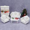 Pretend Play 1:6/1:12 Dollhouse Furniture Doll House Accessories Simulation Plaid Pillow  Gifts