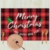 New Christmas Table Mats Holiday Dining Placemats for Xmas Table Decor Snowflake Table Runner Waterproof Festive Accessories