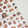 Nail Art Decoration Christmas Nail Stickers Nail Accessories Christmas Nail Decals Colorful   Lady