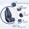 uxcell Universal Baja Seat Cover Universal Durable Bucket Seat Cover for Car SUV Automotive Navy Blue