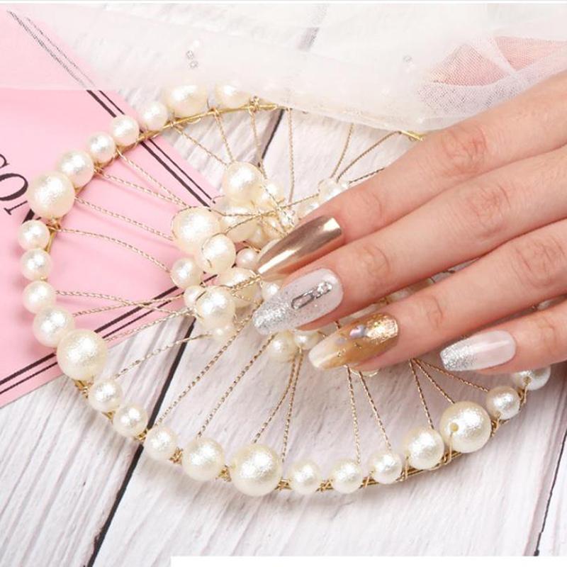 1X Maniküre Perle Nail Art Dekoration Board Foto Requisiten Display Tablett Zubehör
