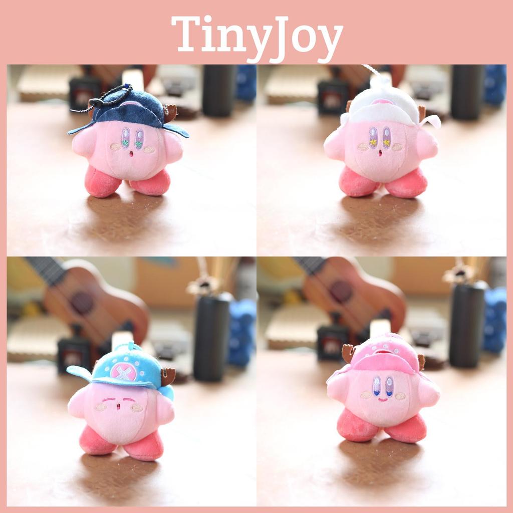 Adorable Pink Kirby Plush Toy Keychain Soft Bag Charm Cute Stuffed Animal Doll