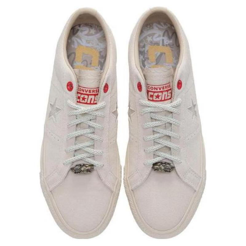 Converse One Star Pro Bequeme und Vielseitige Low-Top Board Schuhe Unisex Beige