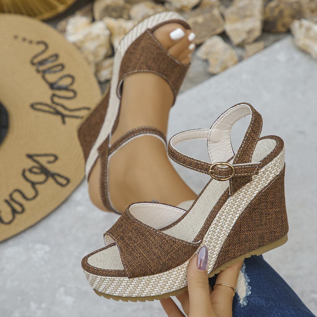 Women Sandals  New Fashion Wedges Shoes Women Summer Platform High Heel Female Buckle Sandals Sexy Bohemia Style Women Shoes