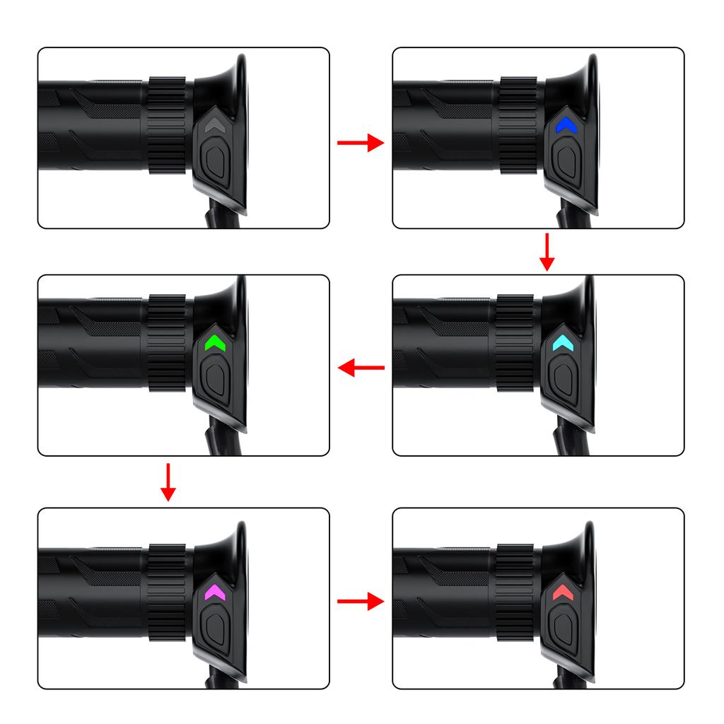 Motorcycle Electric Handlebar, Modified Handlebar Cover, Five Speed Intelligent Temperature Control, Riding Accessories, 12V