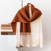 Sheep Wool Scarf Autumn and Winter Thickened Warm Scarf Solid Color Versatile Warm Fashion Scarf Shawl