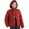 Petite Mother-in-Law Red Winter Down Jacket: Warm, Thickened Coat for Middle-Aged and Elderly Women