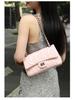 2025 Lambskin Camellia Diamond Quilted Coco Style Women's Crossbody Chain Bag