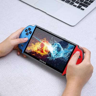 X12/X7 Plus Handheld Game Console 7 Inch HD Screen Handheld Portable Video Player Built-in 10,000 Classic Video Games Console