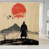 Japanese Koi Fish Shower Curtain Cherry Blossoms Bath Curtain Kids Boys Girls Botanical Flowers Floral Print Bathroom Shower