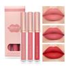 3-Piece Dynamic Watery Matte Lip Glaze Set - Long-lasting, Student-friendly Lipsticks