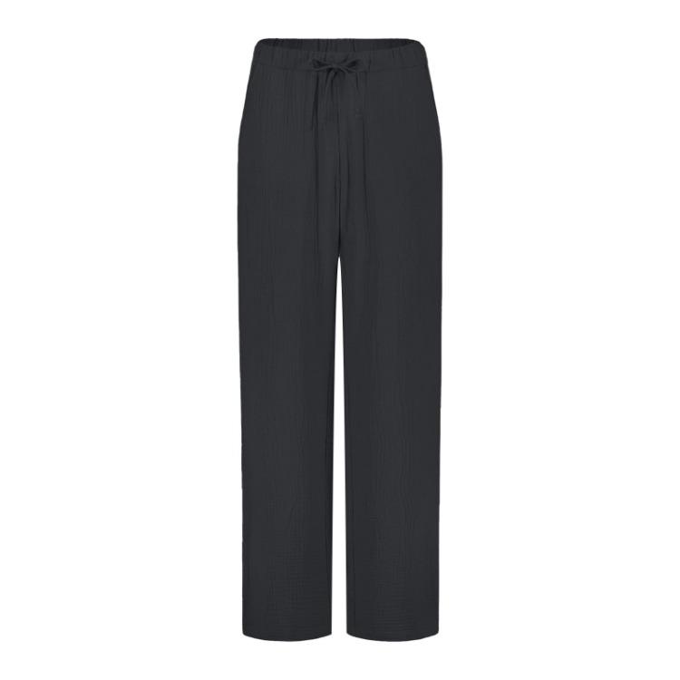 High Waisted Casual Trousers For Women With Drawstring And Pockets