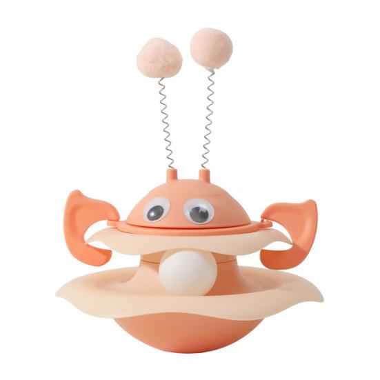 Katzenspielzeug Jagdinstinkt Katzen Interaktiver Spinner Rotierende Schienenrad Stimuliert Spielzeug Bewegung Mentaler Verstärker