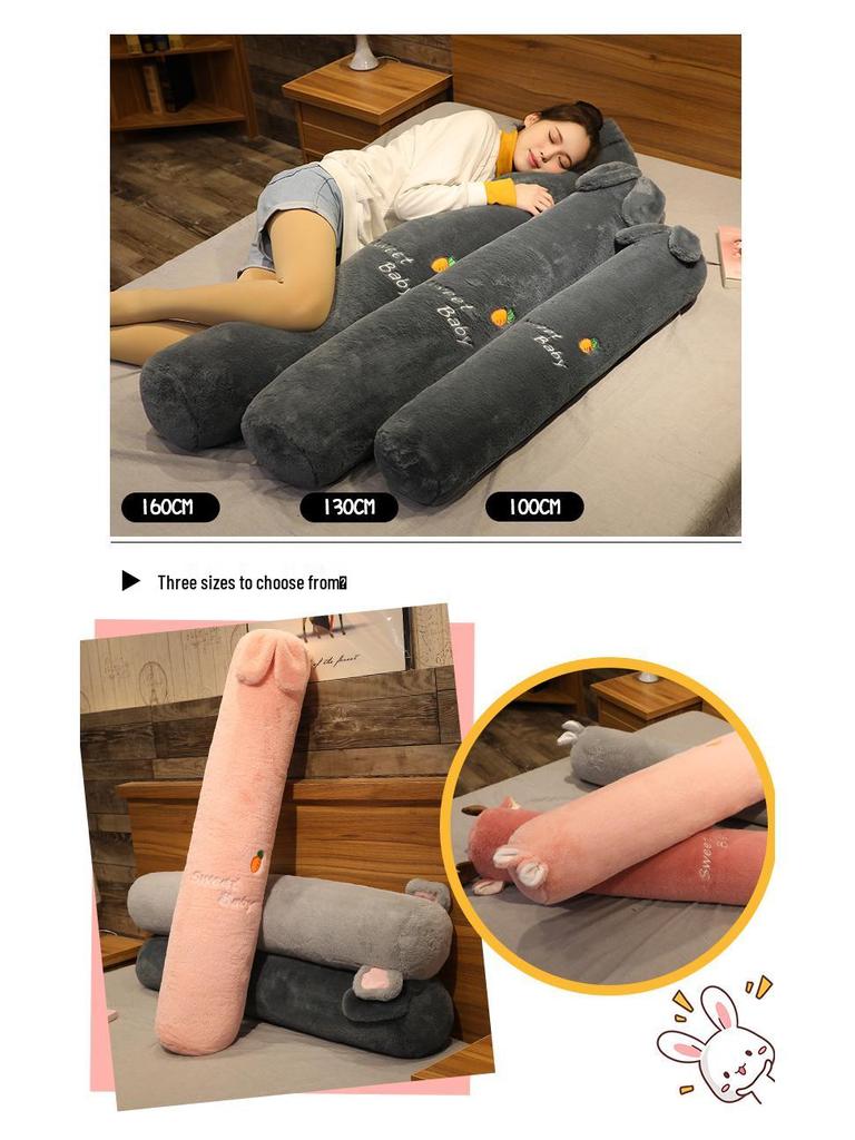 Body Pillow: Long, Cylindrical, Removable, Washable, Great for Leg Clamping and Pregnancy. Perfect for Kids' Beds.
