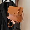 2025 Winter Counter New Soft Leather Small Satchel Ultra-light Small Bag Mobile Phone Bag Crossbody Foreign Style Women's Bag