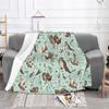 Sea Otters Kawaii Fleece Throw Blanket Gifts for Kids Shaggy Blankets for Bed Outdoor Super Soft Plush Thin Quilt