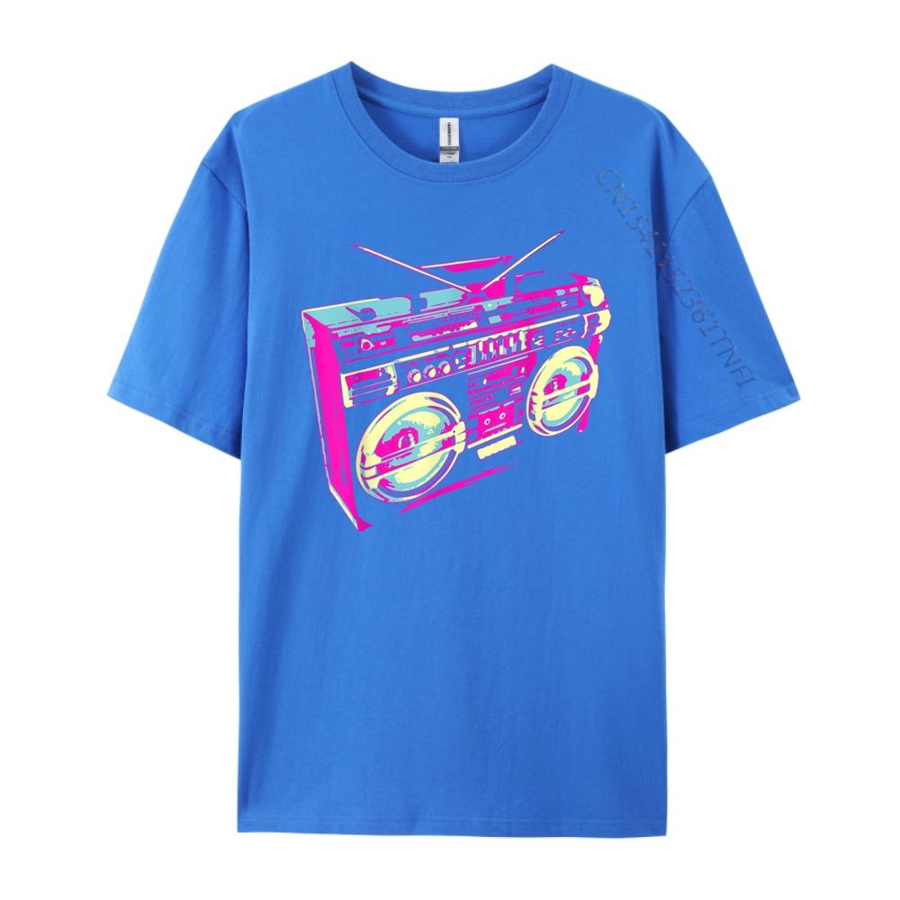 Cool Cassette Boom Stereo Music Player Box Design Funny Shirts Shirts Harajuku Comfortable TShirt Casual