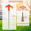 10 Stück Robuste Orange Schraub-Zeltnägel mit Sechskant-Treiber - Für Camping, Terrasse & Außenbereich