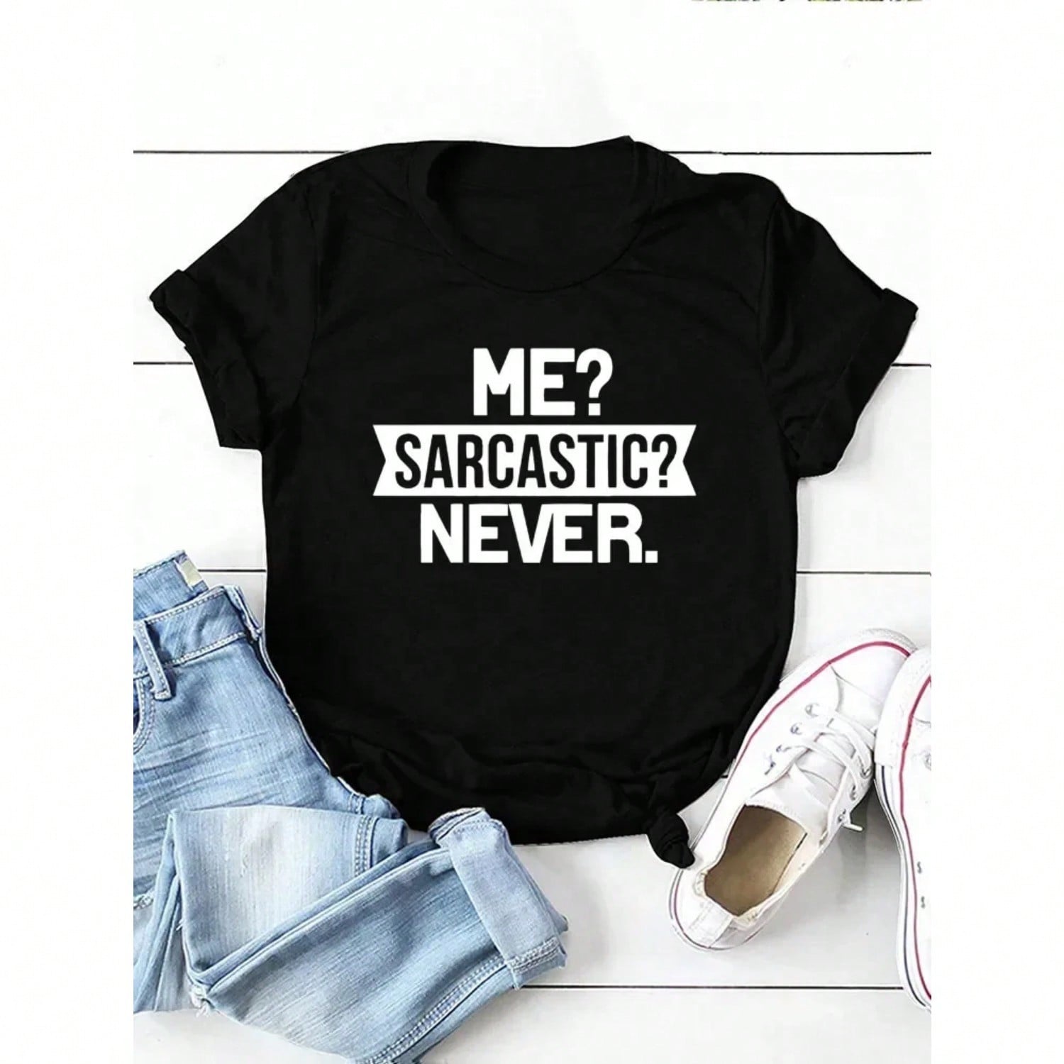 Short Sleeve Wounisex Tshirt Ladies Shirt Camisetas Mujer Me Sarcastic Never Letter Print Wounisex T Shirt S разноцветный