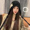 Autumn And Winter Warm Handmade Braid Knitted Hat Trend   Patch Tassel Wool Hat