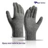 Men's Winter Touchscreen Alpaca Knit Gloves