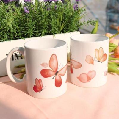 Pr257-Design Tasse 2er-Pack-Schmetterling und Blütenblätter