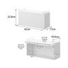 Yamazaki Jitsugyo (Yamazaki) [Completed Product] Bread Case Under Cupboard White W42 x D17 x H22.8cm Tower Floating Storage Hanging Easy Installation