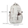 Schoolbag Large Capacity Backpack Female Korean Edition College Wind Anti-splashing Student School Bag Casual Versatile Daily Travel Backpack