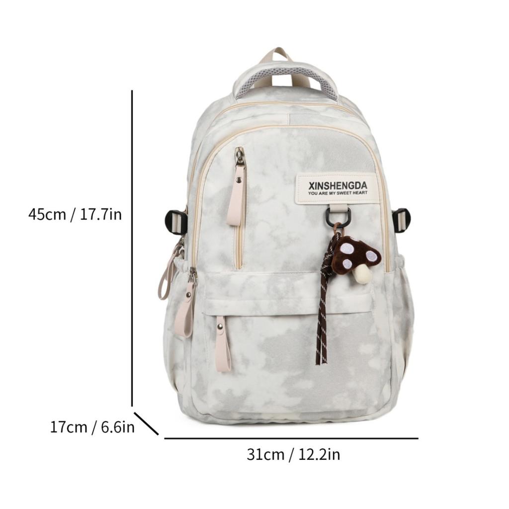 Schoolbag Large Capacity Backpack Female Korean Edition College Wind Anti-splashing Student School Bag Casual Versatile Daily Travel Backpack
