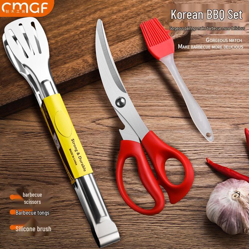 German-Style Commercial Kitchen Shears: Heavy-Duty Bone-Cutting and Multi-Use Food Scissors