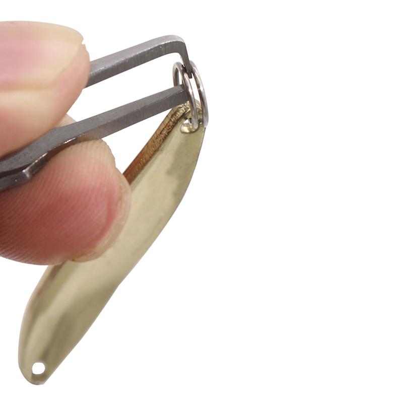 Ringöffner Mini Zange Schnellsprengringe Öffner Werkzeug Mit/Ohne Kette Knotenbinder für Angelschnur Pinzette Schneidzange Tackle
