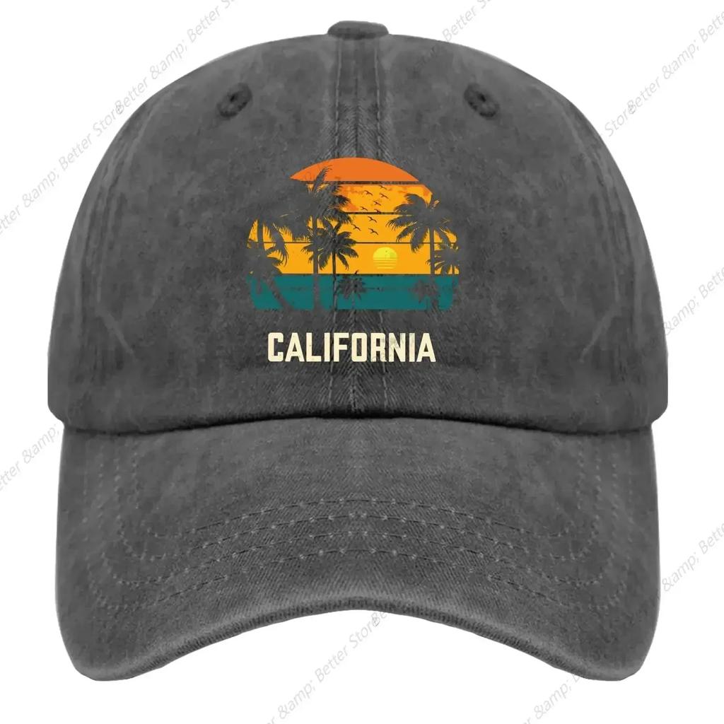 Retros California Funny Tourist Sunsets Hat Vintage Cotton Washed Baseball Caps Adjustable Dad Hat