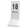10PCS Table Number Cards Stainless Steel DoubleSided Digital Sign Seat Card 1120 Number