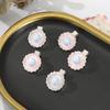 AWAYTR 5Pcs/Set Sweet Plumeria Hairpin Hair Clips For Kids Girls Flower Hairpins Mini Hair Clips Duckbill Clip Hair Accessories