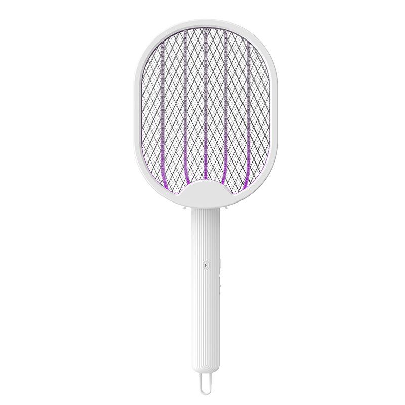 3-in-1 Folding Electric Mosquito Swatter & Lamp: Rechargeable, Multifunctional, Automatic Luring, Hangable Mosquito Killer.