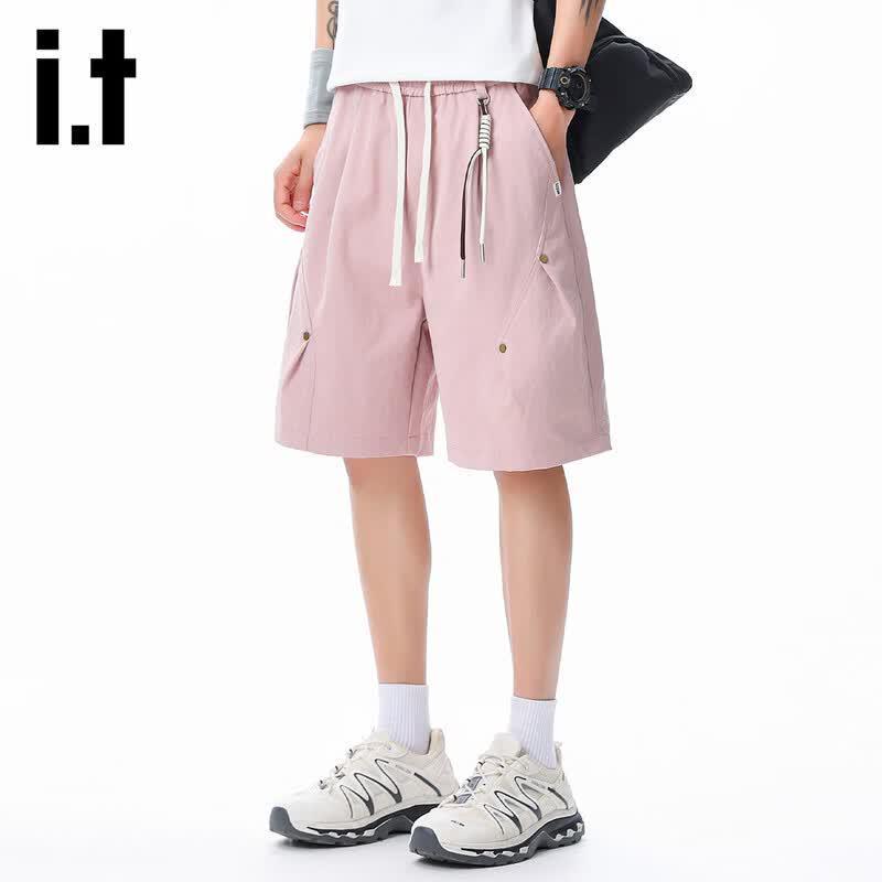 izzue it Men's Multi-Pocket Cargo Shorts