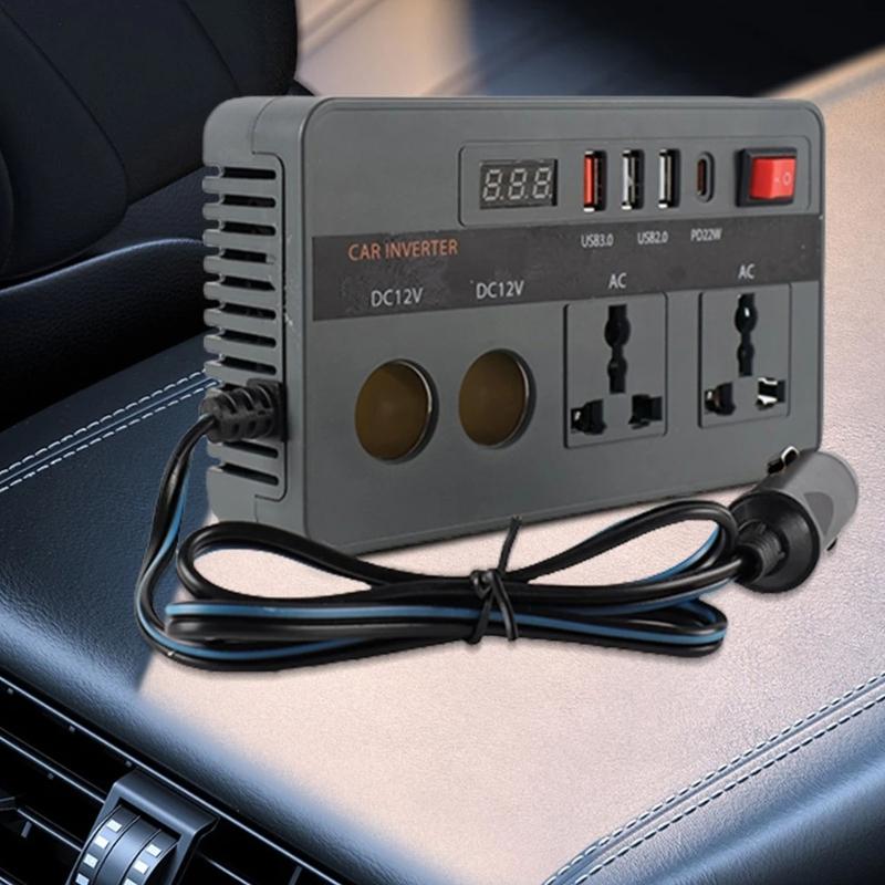 300W Vehicle Adapter 12V To 220V Power Inverter With