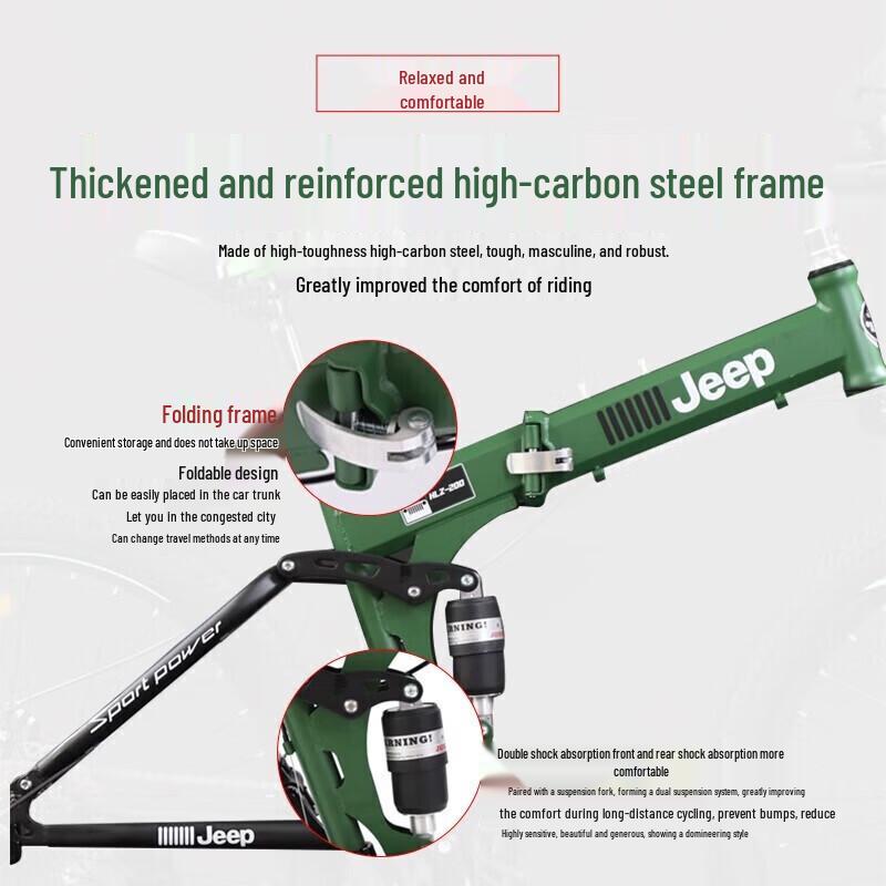 JEEP 27-Speed High-Carbon Steel Mountain Bike