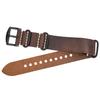 Handmade Custom, Extended Oil Wax Leather Nato Strap, One Over-Extended First-Layer Cowhide Leather Strap