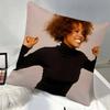 Whitney Houston Singer Pillow Case Square Pillow Bedroom Sofa Leisure Comfort Cushion Car Home Decoration