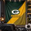 Wall Hanging Tapestry Green Bay Packers Print Cloth for Living Room Bedroom Home Decor