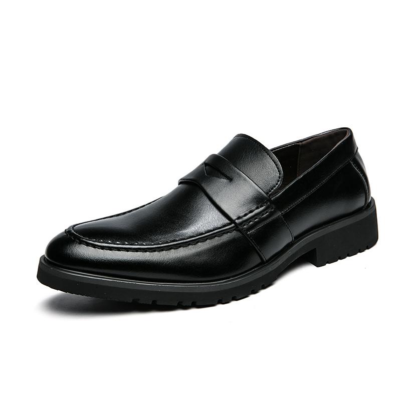 FashionBreathable Leather Mens Driving Shoes New Trendy Casual Slip on Footwear Elegantes Men Formal Loafers Comfy Moccasins Lazy Shoes