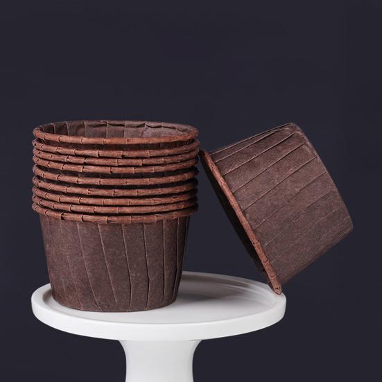 100 Stück Papier-Muffin-Förmchen Uni/Bedruckt Lebensmittelqualität Ölfest Gerollter Rand Kuchenform DIY Backzubehör Küchenbacken