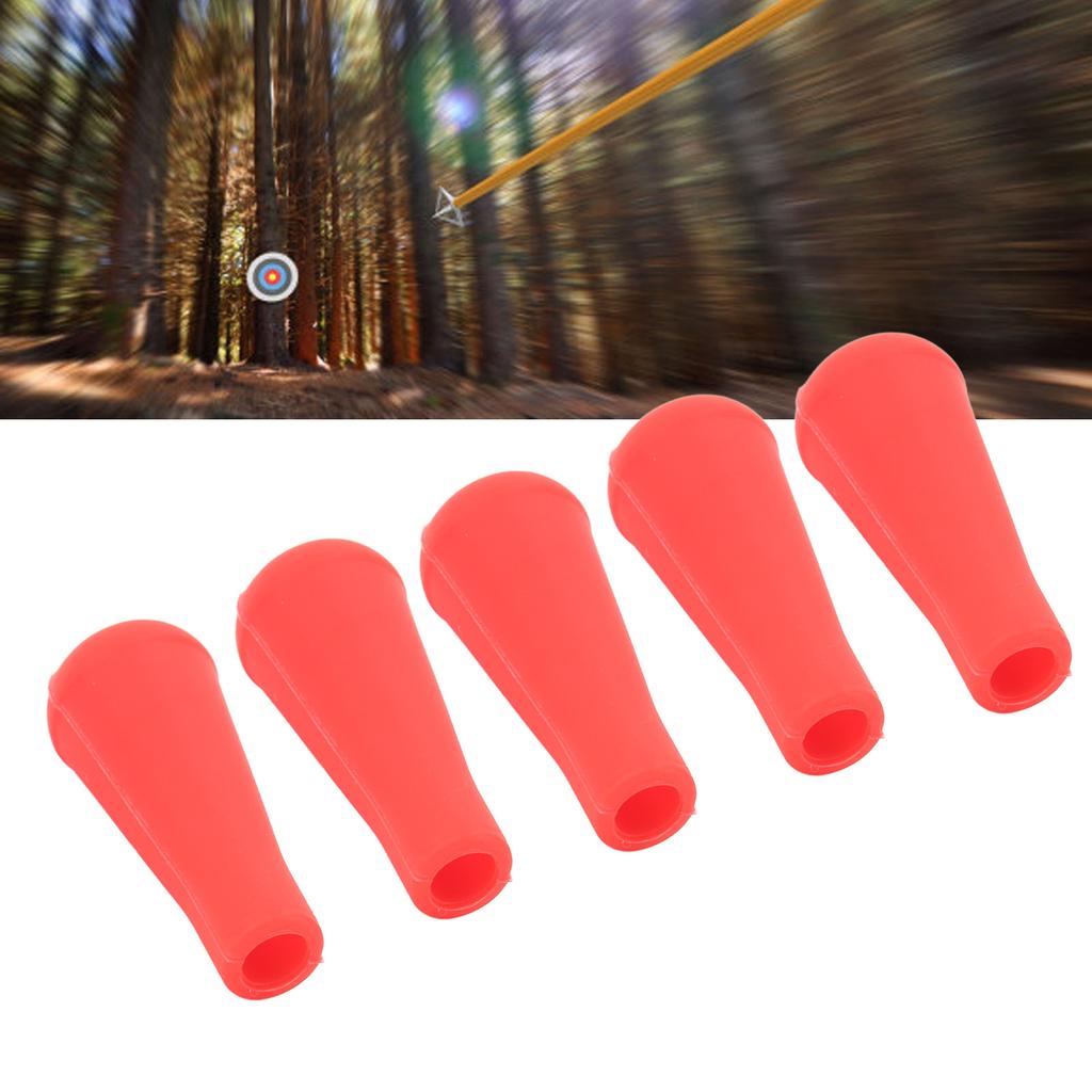 5PCS Archery Tip 8MM Inner Diameter Rubber Points For S Training Outdoor