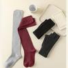 1 Pair Women's High Quality Stockings Warm Over Knee Socks Soft Cotton Gaiters Striped Long Socks Thigh Stocking Long Socks