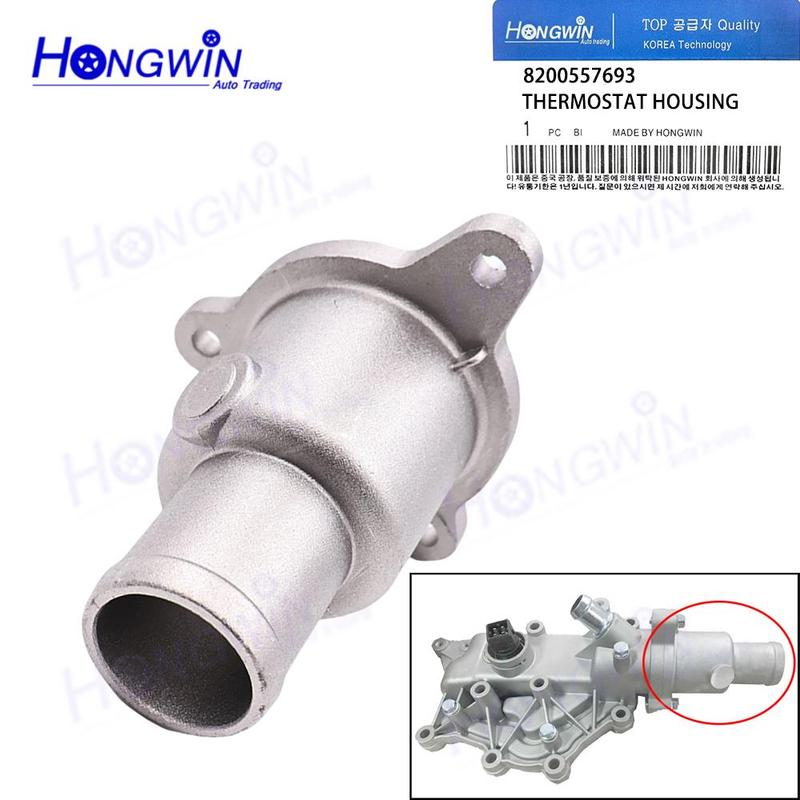 CONJUNTO 8200557693 82007000092 8200700094 Carcaça do Termostato e Termostato Para RENAULT CLIO III MEGANE II MODUS SCENIC II