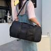 Large Capacity Sports Bags Travel Bag Outdoor Waterproof Gym Yoga Fitness Bag With Independent Shoe Storage Black Handbag