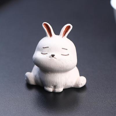 Figur Tee Haustier Skulptur Kleiner Hase Statue Mini Ornament