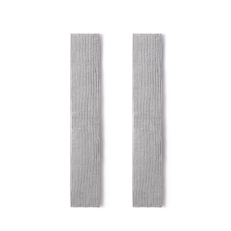 White Women's Thick Knit Leg Warmers - Autumn/Winter Calf-Length Socks