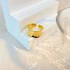 Stainless Steel Open Ring Female Non-fading Ring Punk Titanium Steel Gold-plated Ring Jewelry